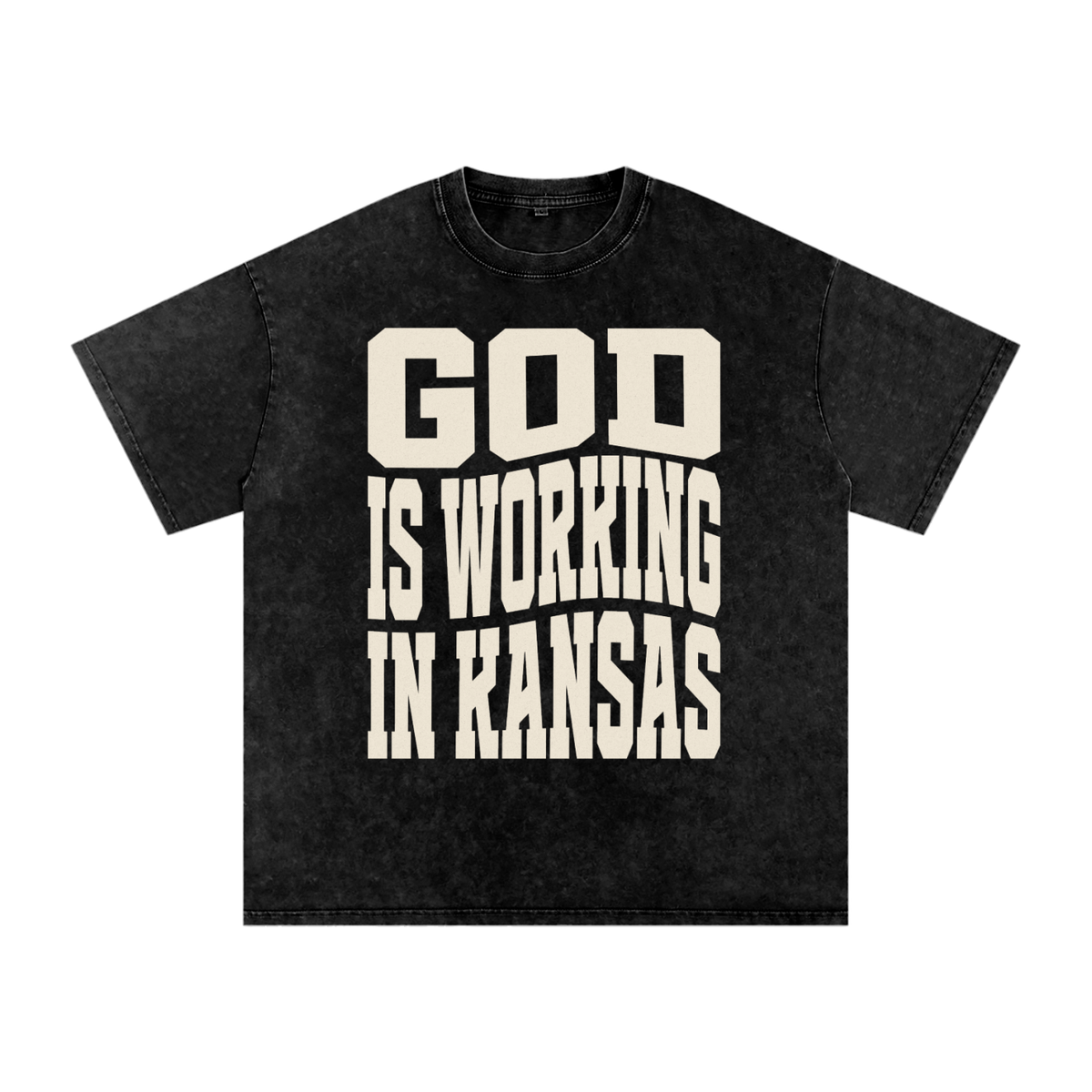 God Is Working in Kansas — Oversized Tee | The Others Only