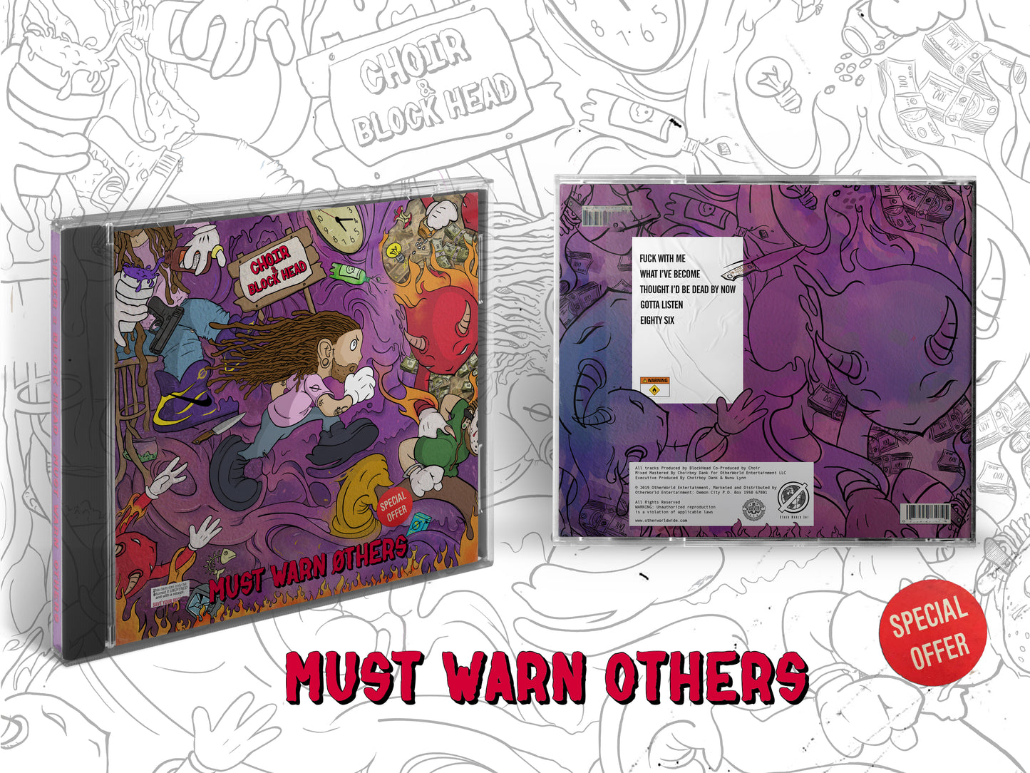 Choirboy Dank & Blockhead - Must Warn Øthers (Hardcøpy) CD